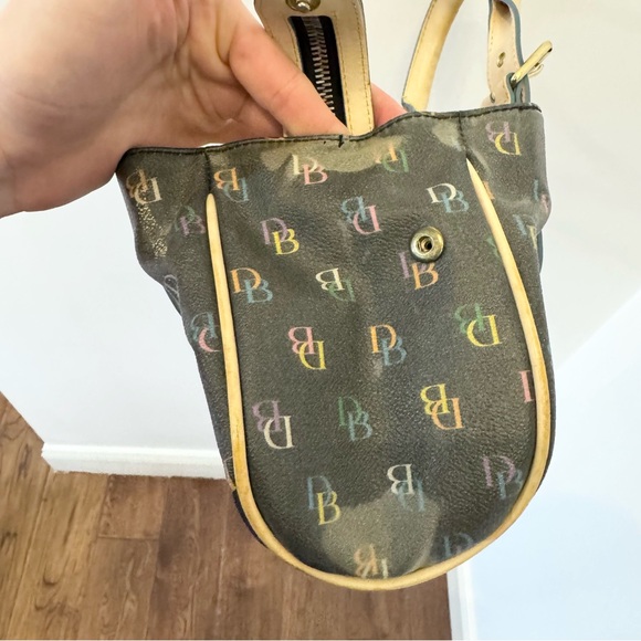 Vintage Y2K Dooney and Bourke mini monogram bag with matching coin pouch - Picture 10 of 16